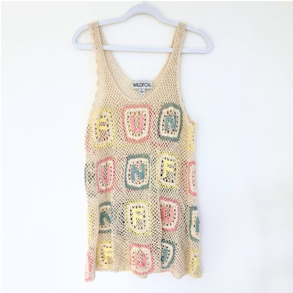 Wildfox Sabrina Fun Crochet Swim Cover/Dress - Picture 2 of 5